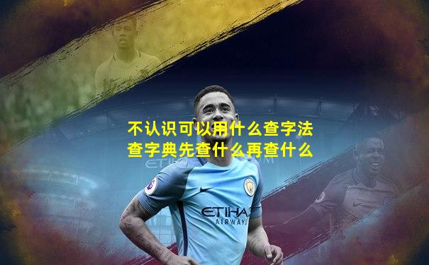 不认识可以用什么查字法查字典先查什么再查什么