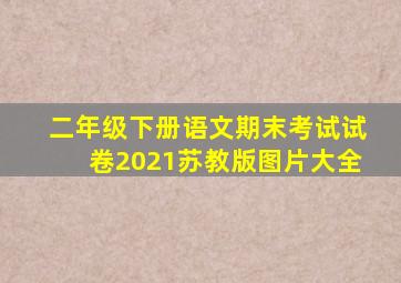 二年级下册语文期末考试试卷2021苏教版图片大全