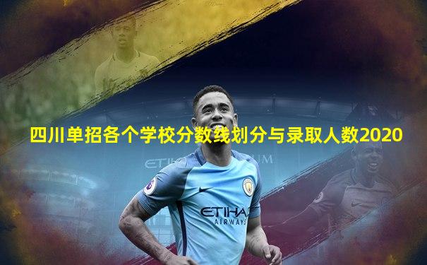 四川单招各个学校分数线划分与录取人数2020