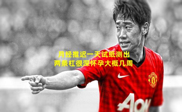 月经推迟一天试纸测出两条杠很深怀孕大概几周