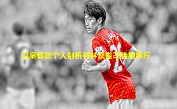 以案促改个人剖析材料及整改措施银行